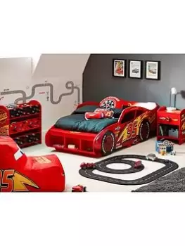Image of Disney Cars Lightning McQueen Toddler Car Bed, Red