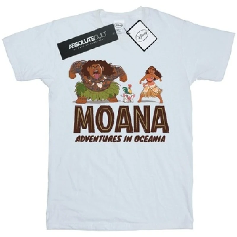 Image of Disney Moana Adventures in Oceania T-Shirt White male