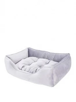 Image of Rosewood Luxury Silver Velvet Bed - Large