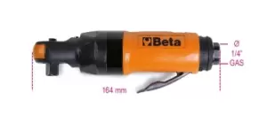 Image of Beta Tools 1922P2 3/8" Drive Reversible Air Impact Ratchet 68Nm 019220010