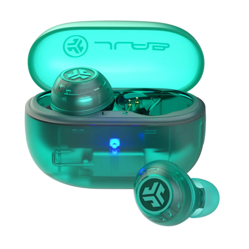 Image of JLAB JLab Go Pop ANC Headset True Wireless Stereo (TWS) In-ear Calls/Music Bluetooth Teal Transparent IEUEBGOANCRTRATEL124