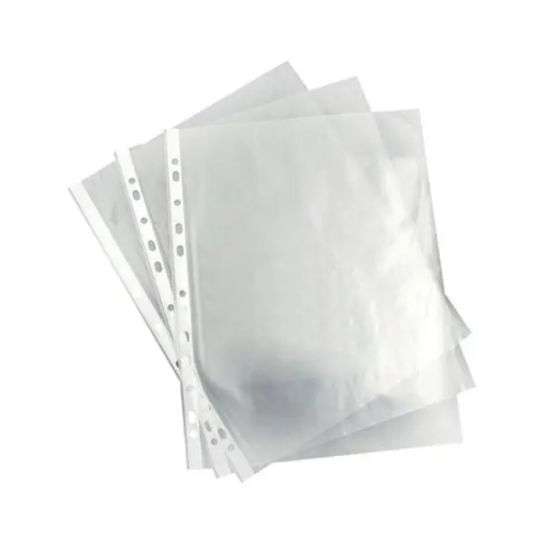 Image of Unbranded A4 Punched Pocket Clear 35 micron 270486 (Pack of 100) WX24001 WX24001