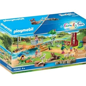 Image of Playmobil Family Fun Petting Zoo Playset