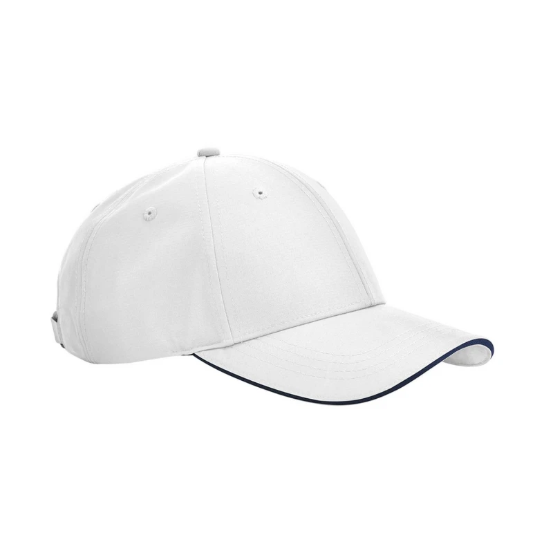 Image of Beechfield Beechfield Men Team Sports-Tech Cap in White White One Size Male 5063527163592