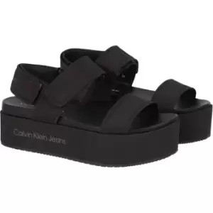 Image of Calvin Klein Jeans Flatform Sandal Softny - Black