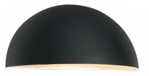 Image of 1 Light Outdoor Wall Light Black IP43, E27