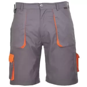 Image of Portwest Mens Texo Contrast Cargo Shorts (S) (Grey)