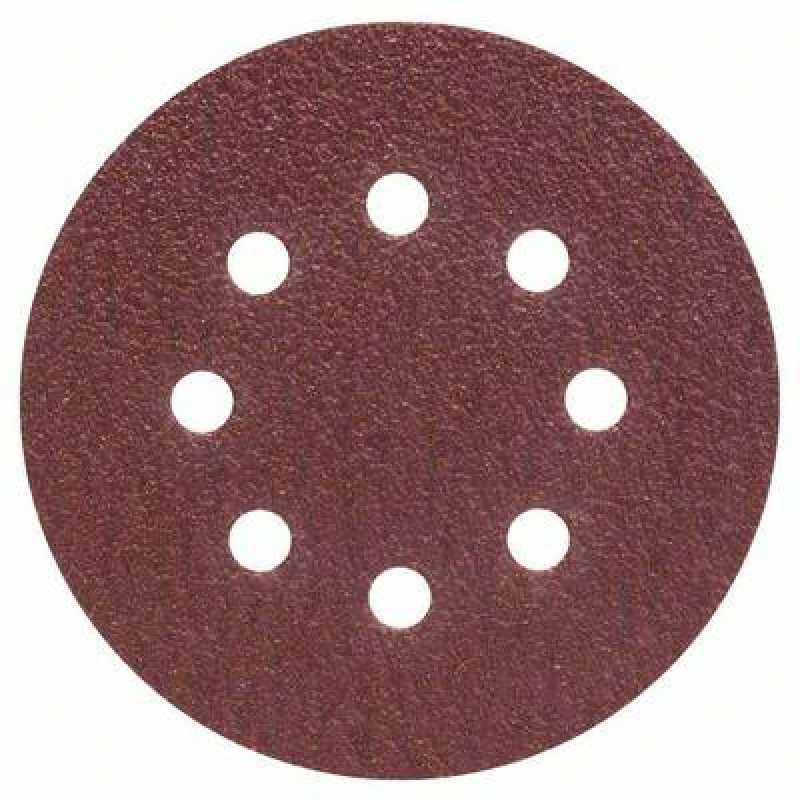 Image of Bosch Accessories Bosch Accessories 2607019491 Router sandpaper Hook-and-loop-backed, Punched Grit size 40 (Ø) 125mm 25 pc(s) 2607019491