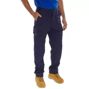 Image of Super Click Drivers Trousers Navy Blue - Size 30T