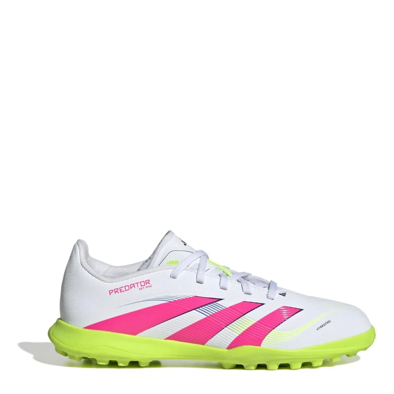 Image of adidas Predator Childrens Astro Turf Football Boots White/Pink male 1 (33)