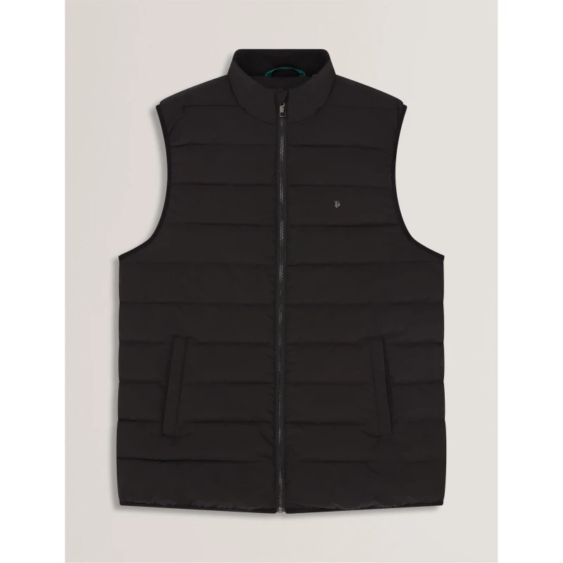Image of Ted Baker Mens Lightweight Quilted Gilet Black male XS (1)