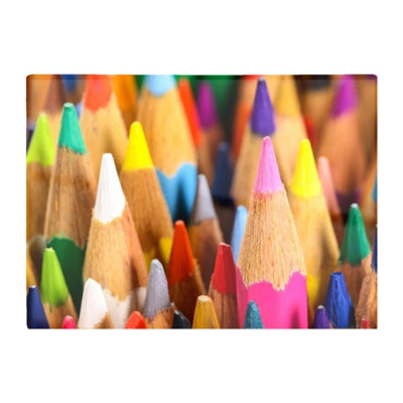 Image of Warren Reed Designer Colouring Pencils Glass Chopping Board