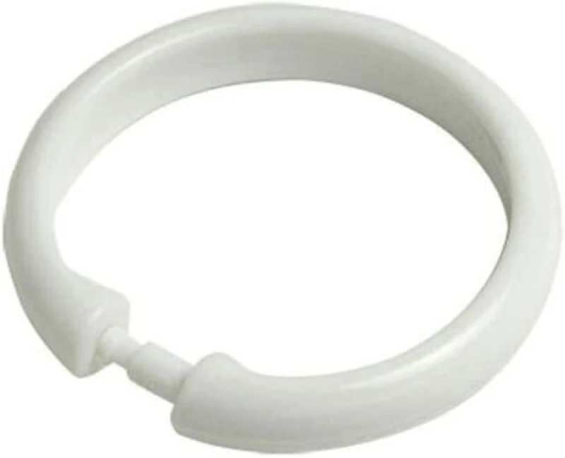 Image of New Edge Blinds White Shower Curtain Ring White
