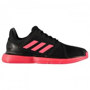 Image of adidas CourtJam Bounce Mens Tennis Shoes - Black/Red