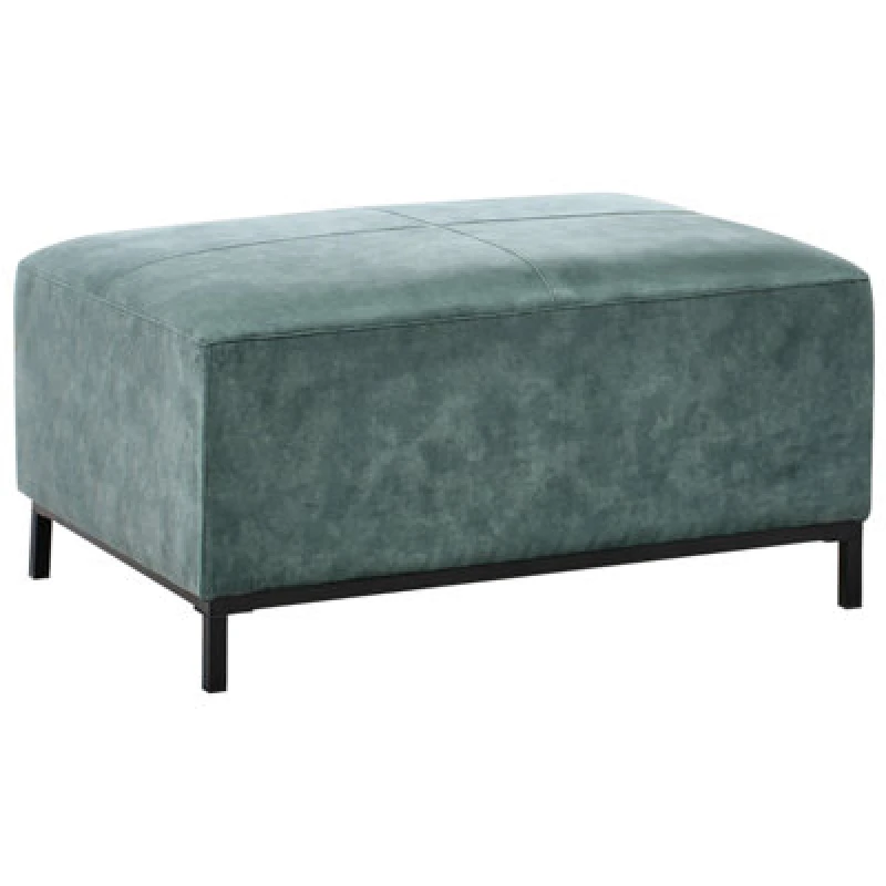 Image of Beliani Traditional Ottoman Oslo Velvet Teal