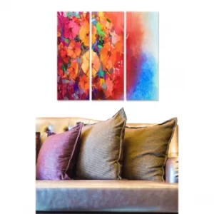Image of MDF78802 Multicolor Decorative MDF Painting (3 Pieces)