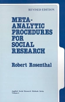 Image of Meta-Analytic Procedures for Social Research by Robert Rosenthal Book