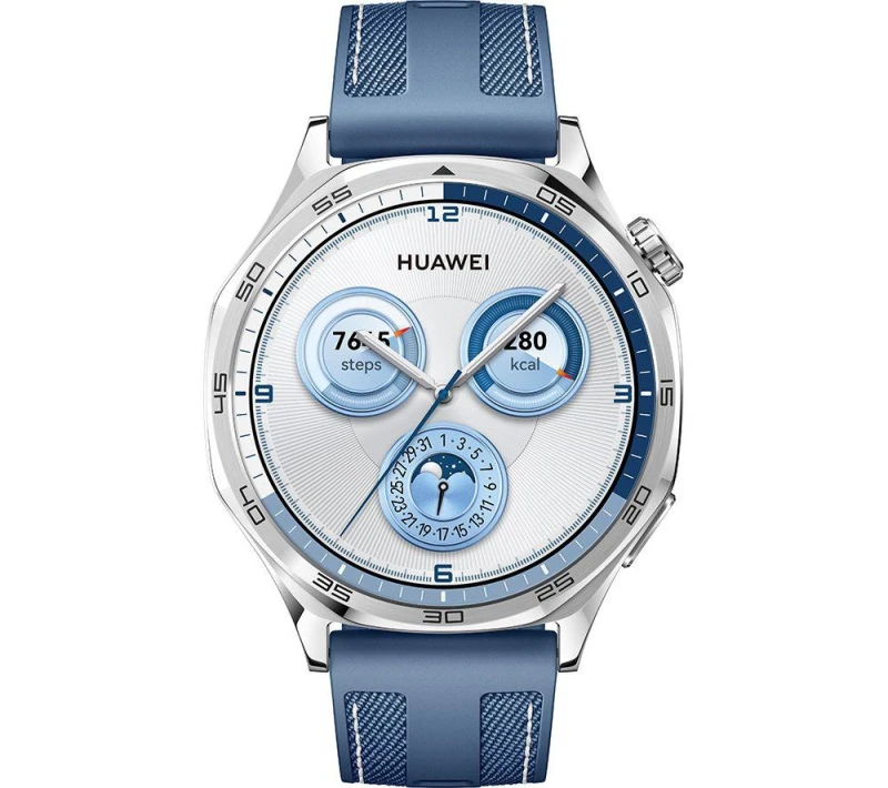 Image of Huawei Watch GT5 46mm Smartwatch - Blue Woven