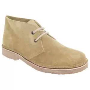 Image of Roamers Womens/Ladies Real Suede Round Toe Unlined Desert Boots (6 UK) (Camel)