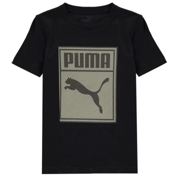 Image of Puma Box QT T Shirt Junior Boys - Black