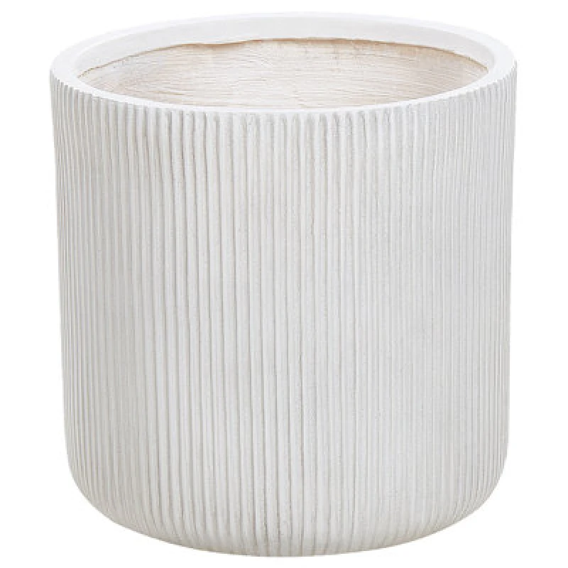 Image of Beliani Plant Pot Oreoi 37cm Off-White