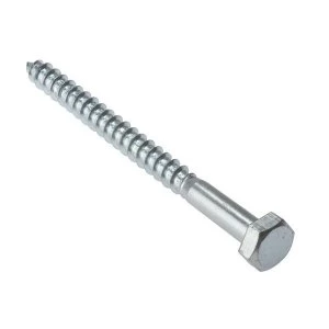Image of ForgeFix Coach Screw Hexagon Head Single Thread ZP M12 x 50mm Bag 5
