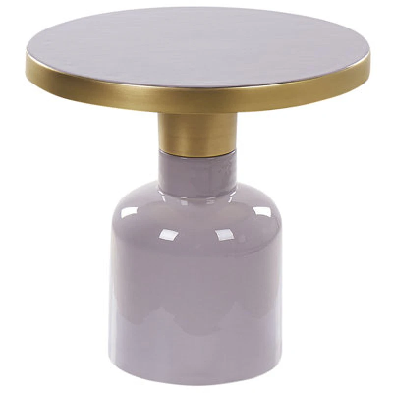 Image of Beliani Side Table Lomita Metal Violet