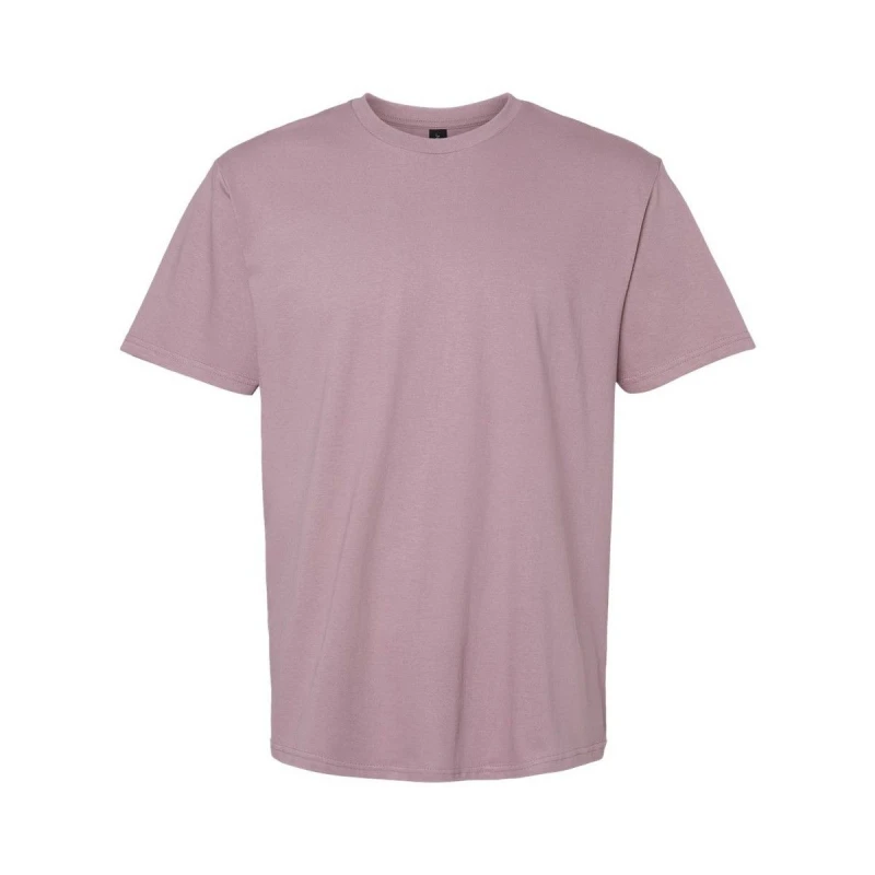 Image of Gildan Mens Softstyle Midweight T-Shirt in Pale Lilac Size: Medium Pale Lilac Male M