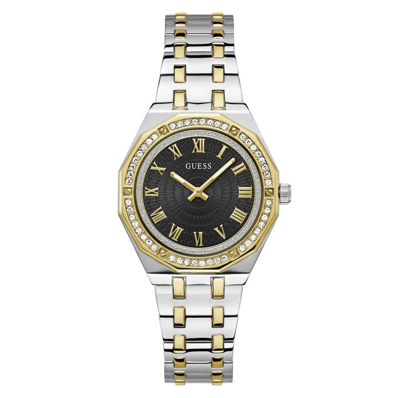 Image of Guess GW0770L4 Womens DESIRE (36mm) Black Dial / Two-Tone Watch