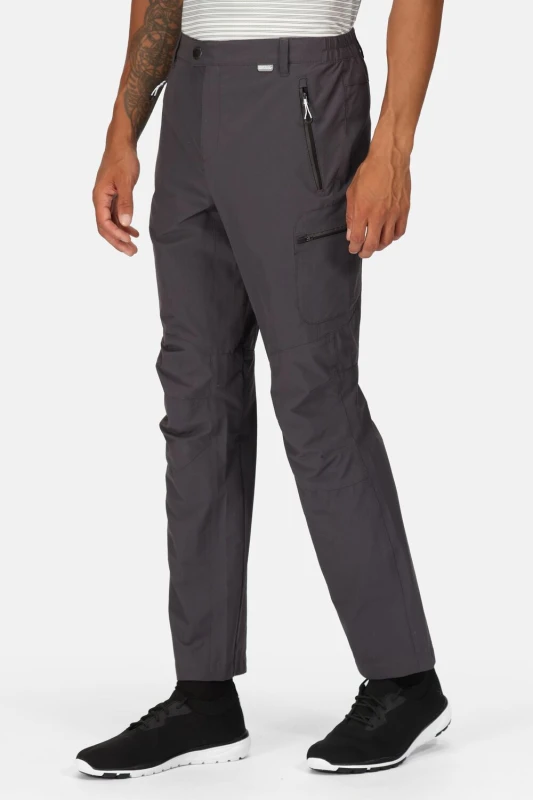 Image of Regatta Regatta Men 'Highton' Walking Trousers in Light Grey Size: 30R Light Grey 30R Male 5057538468135
