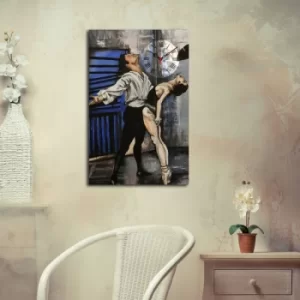 Image of 5070CS-85 Multicolor Decorative Canvas Wall Clock