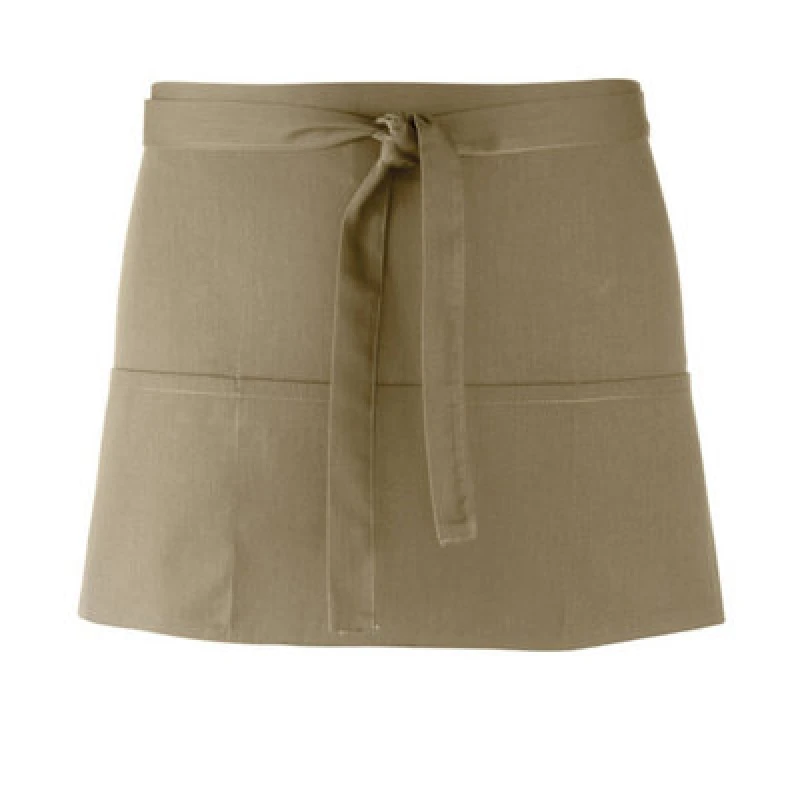 Image of Premier Premier Colours 3 Pocket Short Apron in Olive Olive One Size Unisex 5063470680986