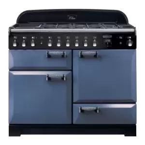 Image of Rangemaster Elan Deluxe 110cm Dual Fuel Range Cooker - Stone Blue
