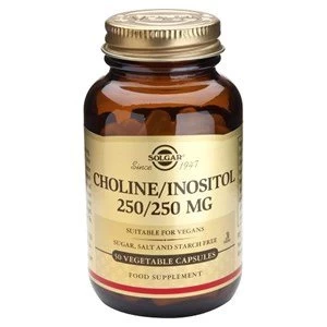 Image of Solgar CholineInositol 250250 mg Vegetable Capsules 50 Vegicaps