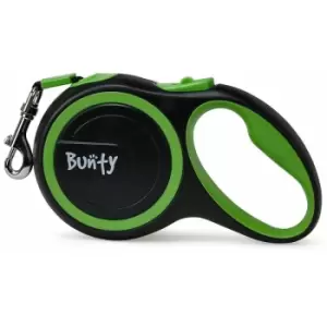 Image of Bunty Retractable Extending Lead Leash Soft Grip Long Reach Clip 5m 3m Tape 30kg - Green - 5M