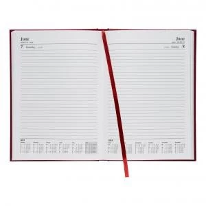 Image of Office A5 2019 Diary Day To Page Casebound and Sewn Vinyl Coated Board