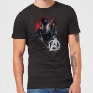 Image of Avengers Endgame War Machine Brushed Mens T-Shirt - Black - M