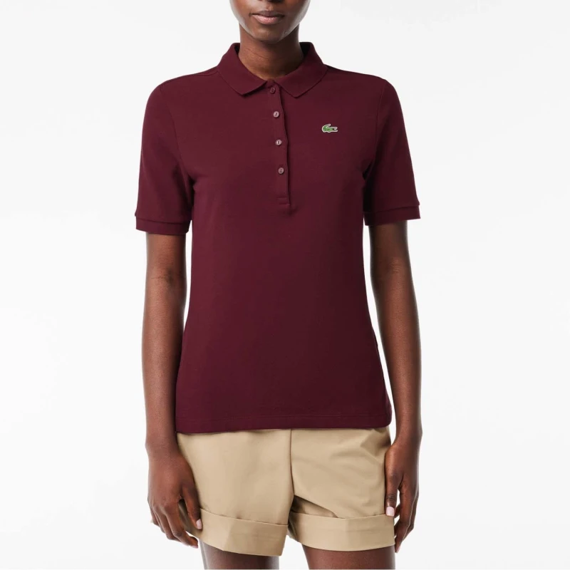 Image of Lacoste Slim Fit Ultra Dry Stretch Golf Polo Shirt - Red Red 8