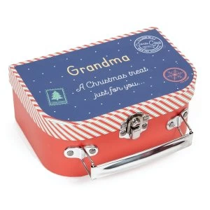 Image of Grandma A Christmas Treat Just For You Suitcase Gift Box