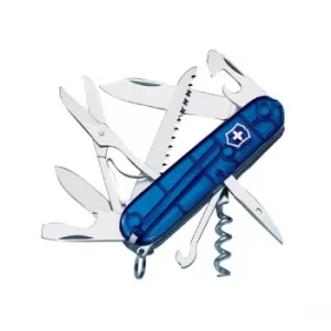 Image of Victorinox 13713T2B1 Huntsman Swiss Army Knife Translucent Blue Bl...