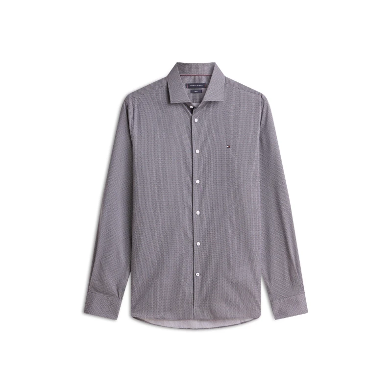 Image of Tommy Hilfiger Tommy MicroPrint LS Sn62 Black male S