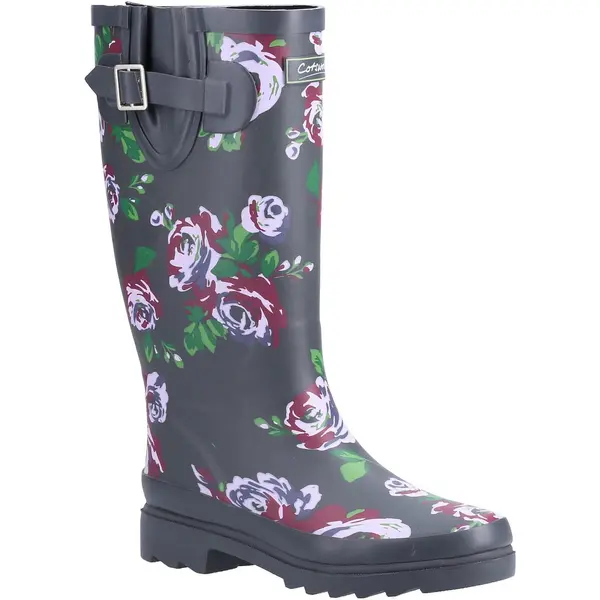 Image of Cotswold Womens Blossom Tall Wellies Wellington Boots - UK 3 Purple female GDE2712PUR3