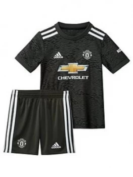 Image of Adidas Manchester United Infant 20/21 Away Mini Kit