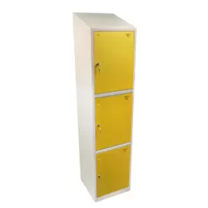Image of Three Tier Hero Metal Locker, Blue Doors, 1950 x 450 x 452