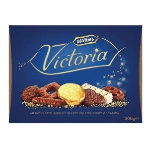Image of McVities Victoria Carton 300g Assortment of milk, dark and white
