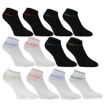 Image of Donnay Quarter Socks 12 Pack Junior - Bright Asst