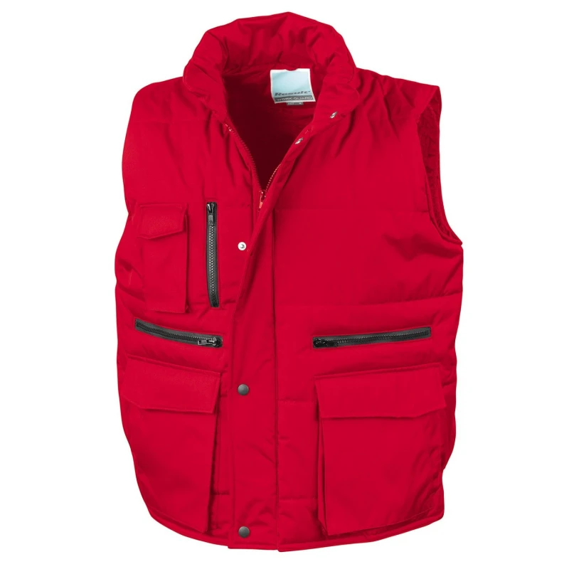 Image of Result Result Men Lance Body Warmer in Red Size: Small Red S Male 5063527496898