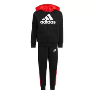 Image of adidas Badge of Sport Logo Fleece Set Kids - Red