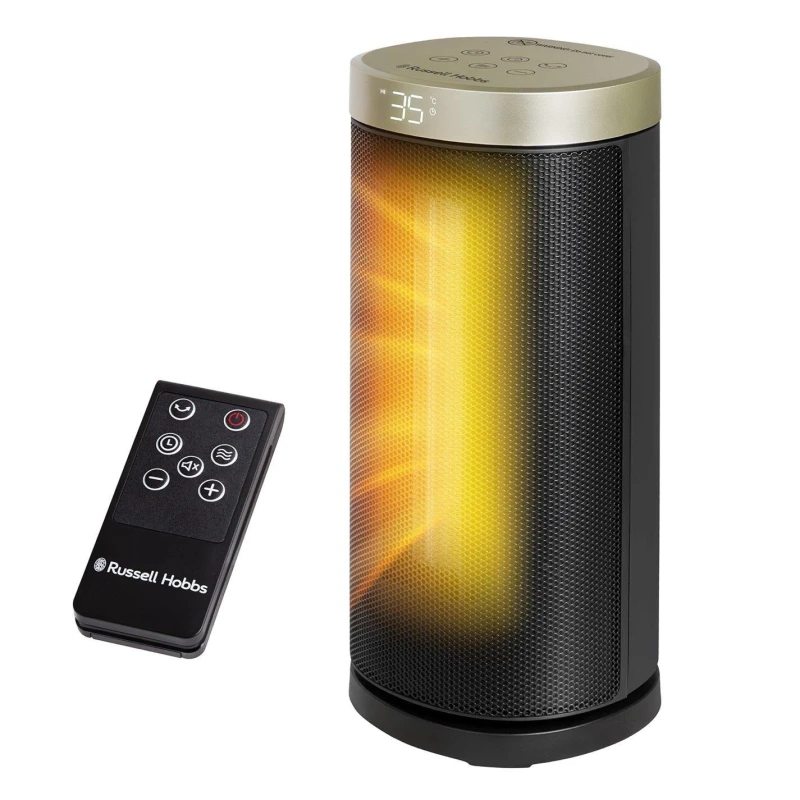 Image of Russell Hobbs RHCTH2001G Oscillating Heater Heaters 33.50cm Black 40156810000