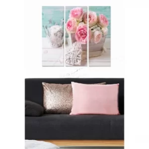 Image of MDF9609151 Multicolor Decorative MDF Painting (3 Pieces)